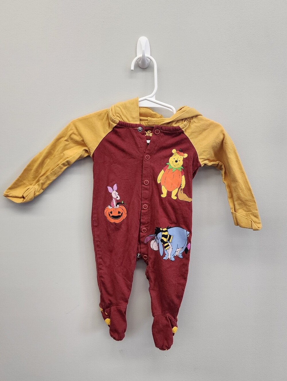 Disney Winnie the Pooh Halloween Footed Sleeper 3M Organic Cotton